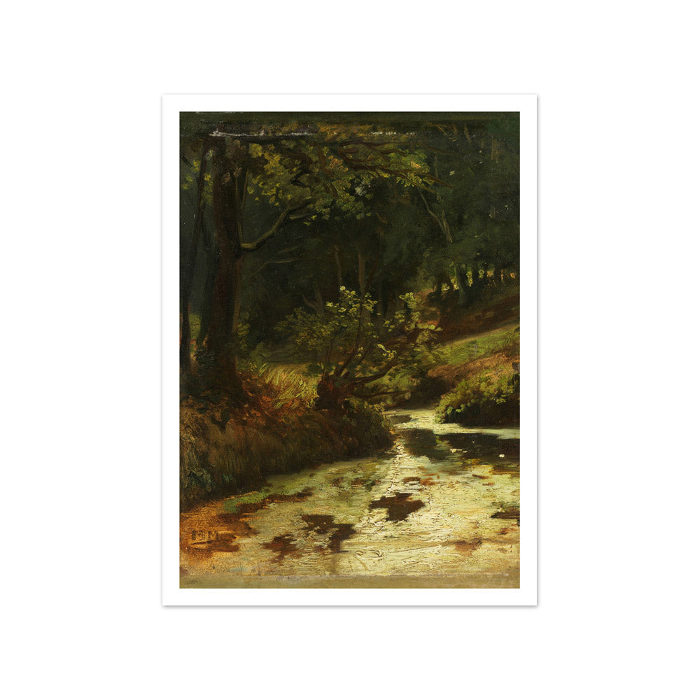 Brook in the Woods near Oosterbeek by Matthijs Maris - Small / With Margin / No Frame