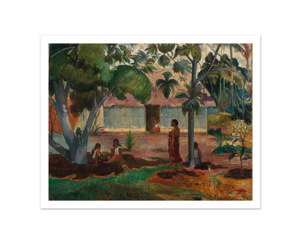 The Large Tree by Paul Gauguin - Small / With Margin / No Frame