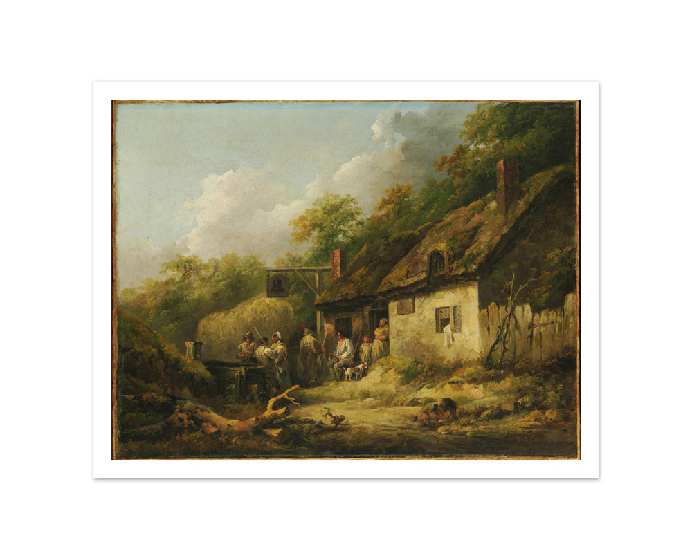 The Bell Inn by George Morland - Small / With Margin / No Frame