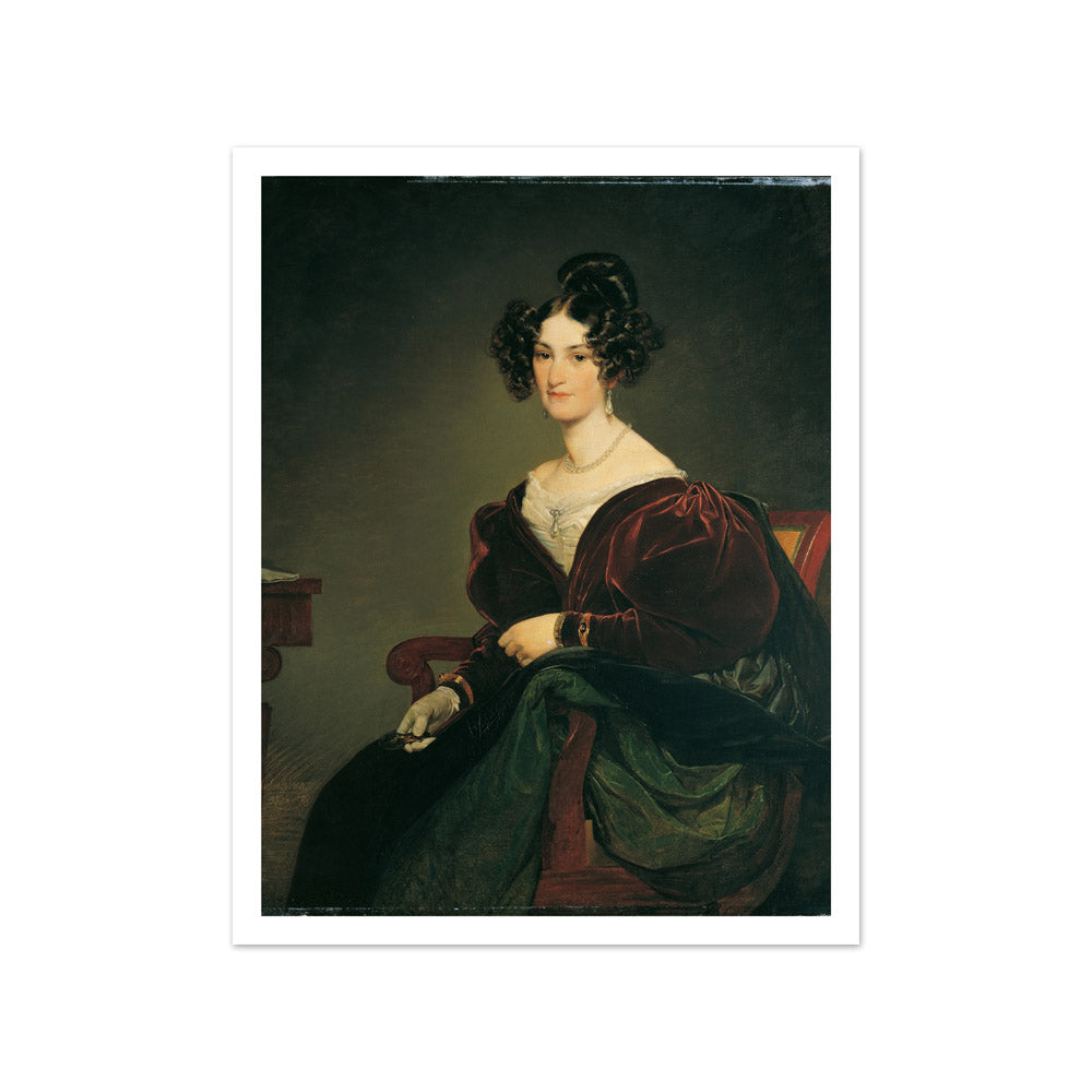 Amalie Josefine Klein, née von Henikstein (1806–1871) by Friedrich von Amerling - Small / With Margin / No Frame