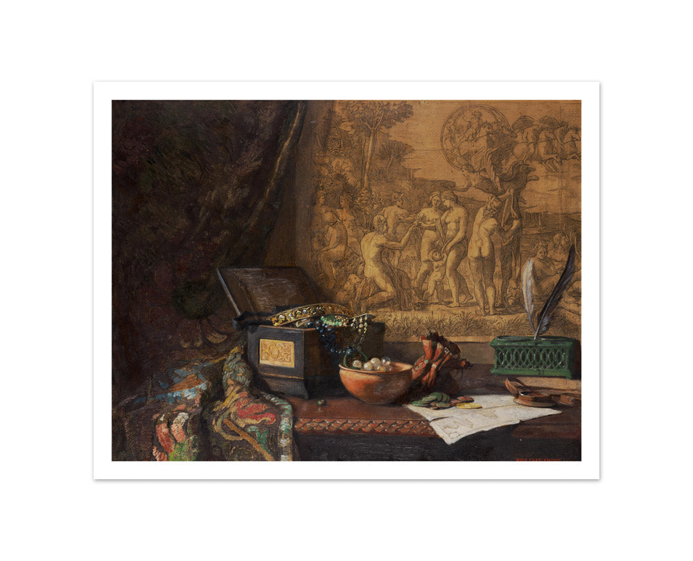 Still life with Judgment of Paris by Hugo Charlemont - Small / With Margin / No Frame