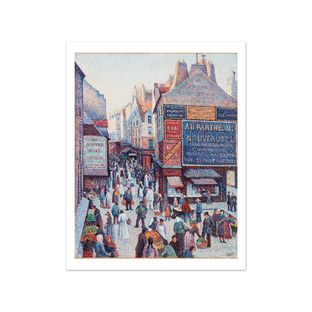 La Rue Mouffetard by Maximilien Luce - Small / With Margin / No Frame