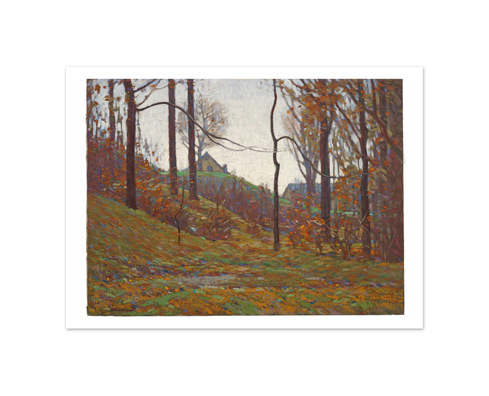 Near Pleasant Run, Irvington, Indianapolis by Clifton A. Wheeler - Small / With Margin / No Frame