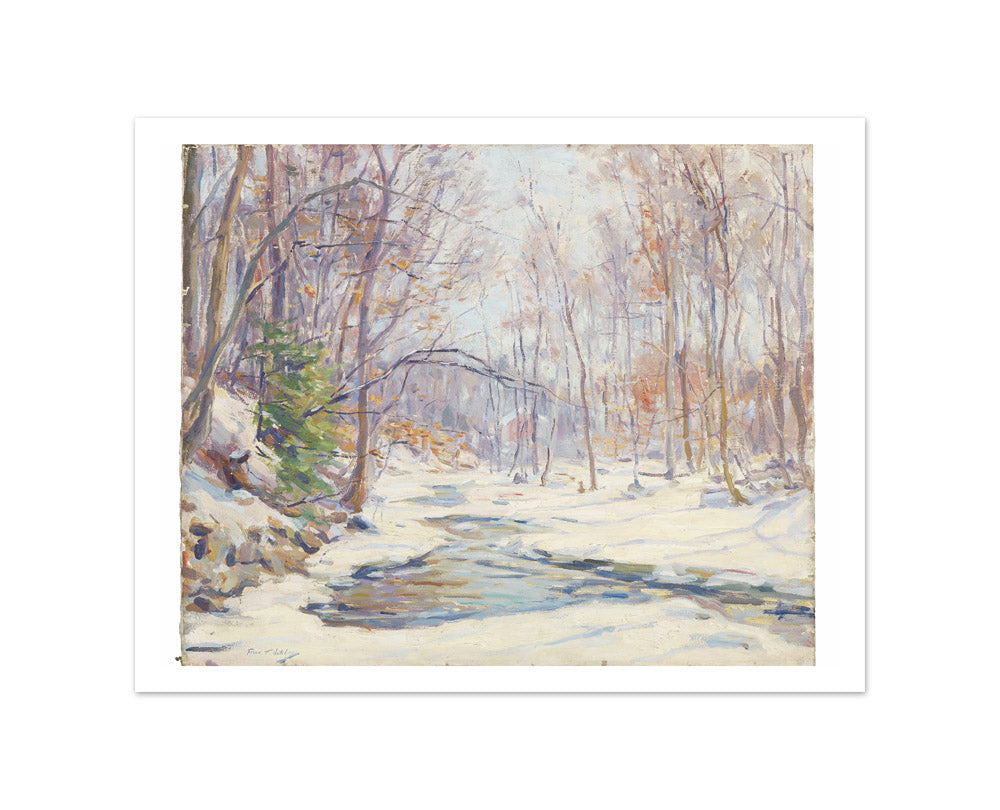A Winter Morning by Frank T. Hutchens - Small / With Margin / No Frame