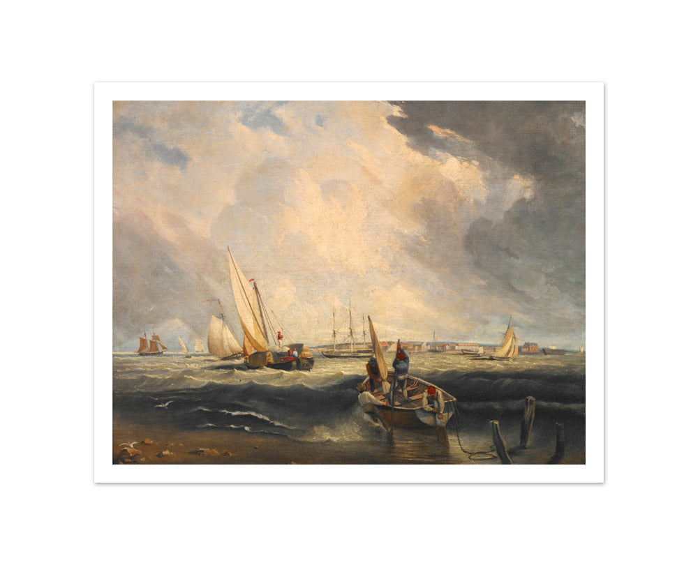 Bligh Sands, Sheerness by Clarkson Stanfield - Small / With Margin / No Frame
