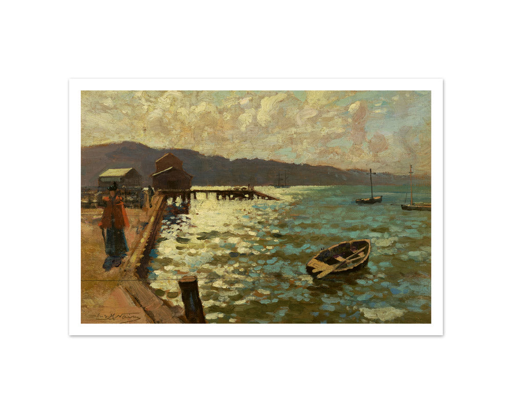 Wellington Harbour by James Nairn - Small / With Margin / No Frame