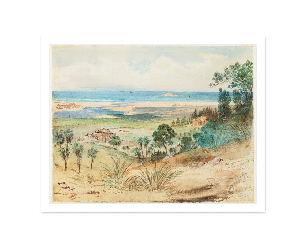 Winchendon on the Kaikorai River by Nicholas Chevalier - Small / With Margin / No Frame