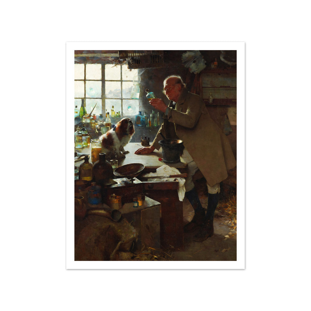 The result of high living by Frederick Hall - Small / With Margin / No Frame