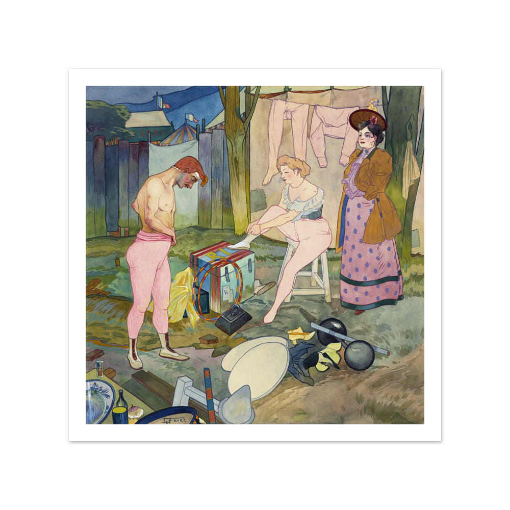 Georges de Feure - The Circus Corvi - Small / With Margin / No Frame