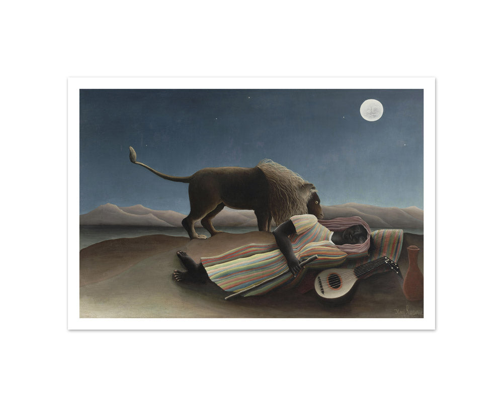 Henri Rousseau - The Sleeping Gypsy - Small / With Margin / No Frame