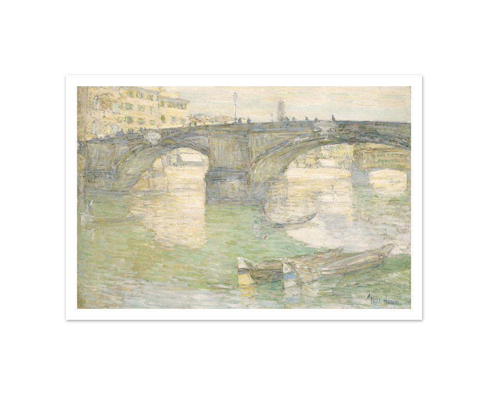 Frederick Childe Hassam - Ponte Santa Trinità - Small / With Margin / No Frame