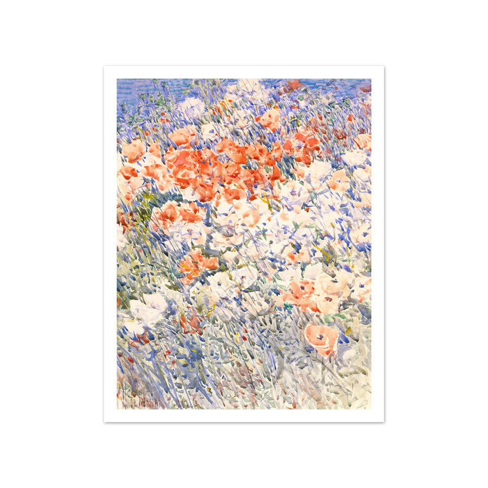 Childe Hassam - The Island Garden - Small / With Margin / No Frame