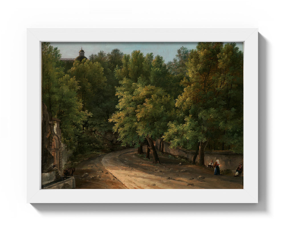 From the Park at Palazzo Chigi, Ariccia by Evelina Stading - Compact / Full Bleed / White Frame