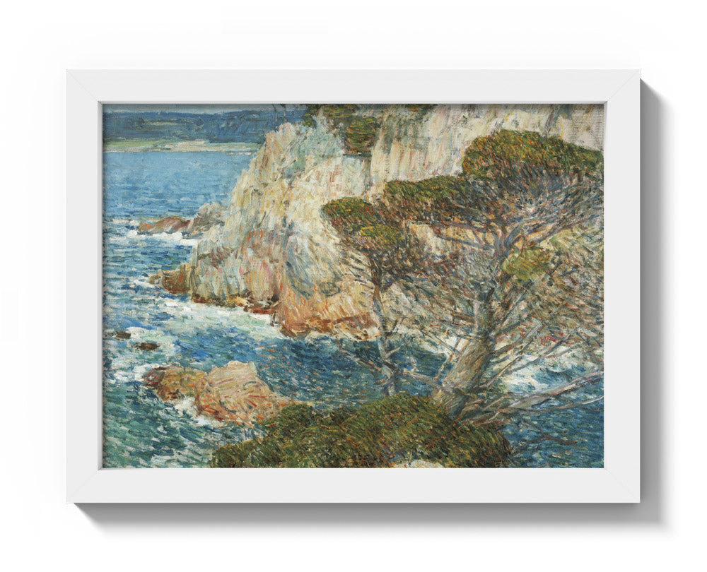 Point Lobos, Carmel by F. Childe Hassam - Compact / Full Bleed / White Frame
