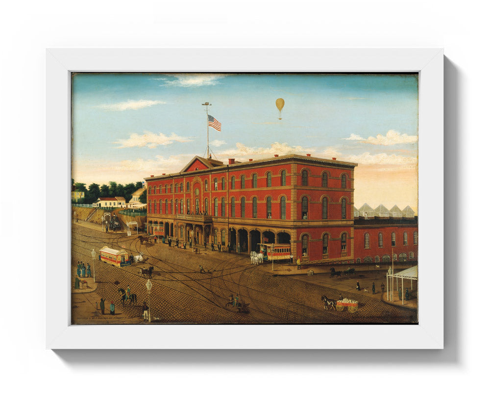 The Third Avenue Railroad Depot by William H. Schenck - Compact / Full Bleed / White Frame