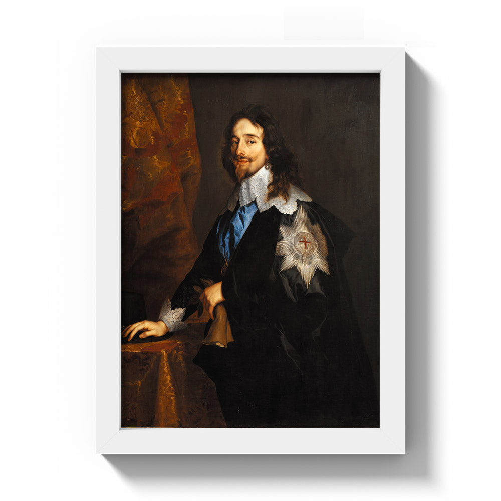 King Charles I of England by Anthony van Dyck - Compact / Full Bleed / White Frame