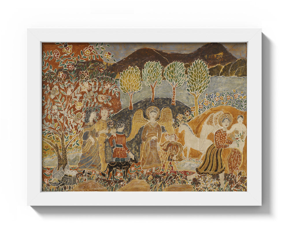 Charles Prendergast - Angels - Compact / Full Bleed / White Frame