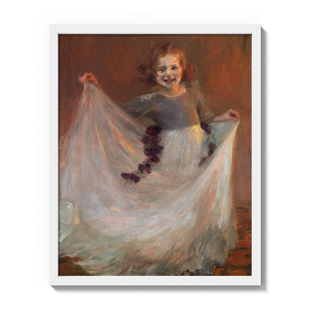 Children's dance by Eugenie Breithut-Munk - Medium / Full Bleed / White Frame
