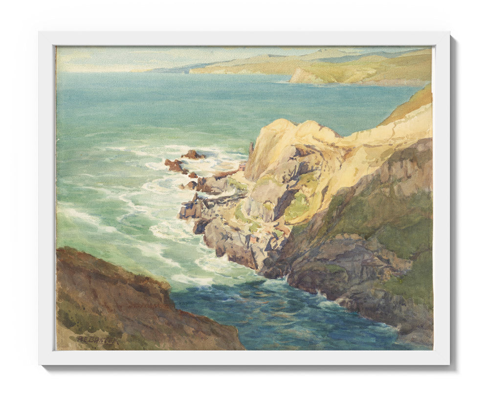 Evening shadows, Taylor's Mistake by Alfred Baxter - Medium / Full Bleed / White Frame