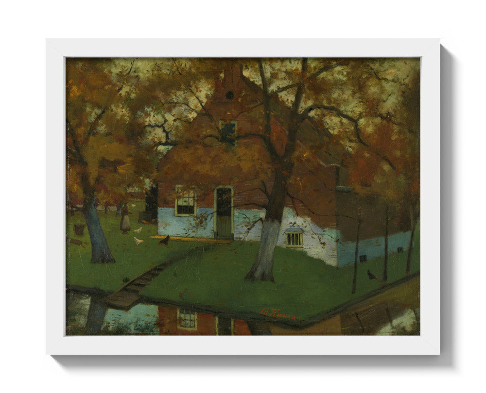 Farm in the Province of North Holland by Eduard Karsen - Small / Full Bleed / White Frame