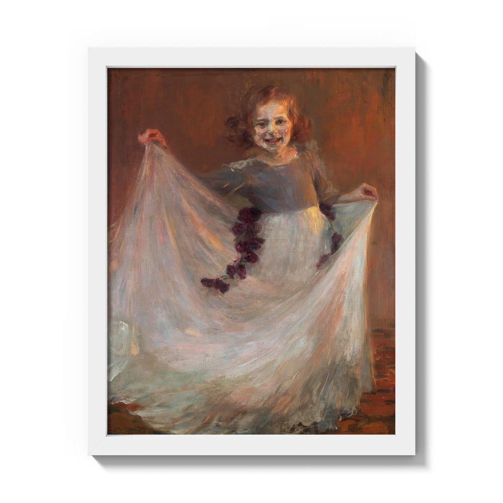 Children's dance by Eugenie Breithut-Munk - Small / Full Bleed / White Frame