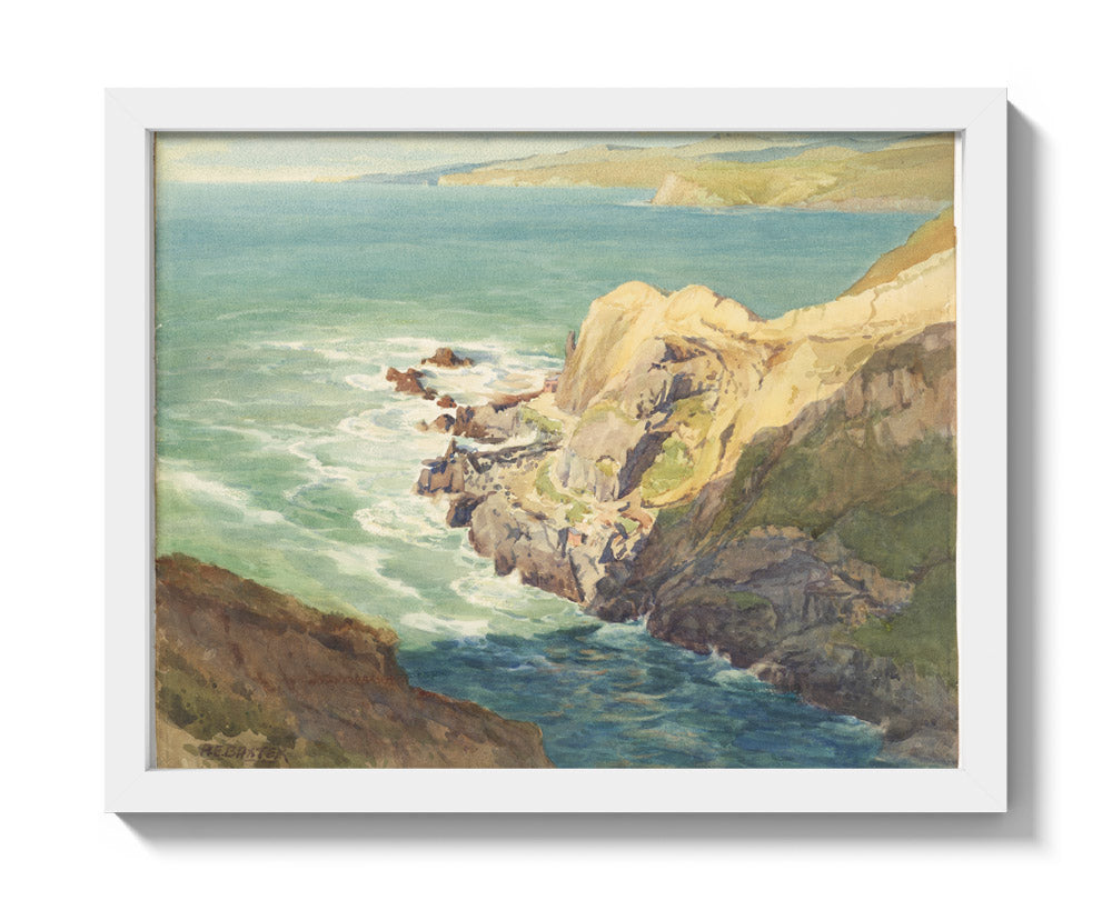 Evening shadows, Taylor's Mistake by Alfred Baxter - Small / Full Bleed / White Frame