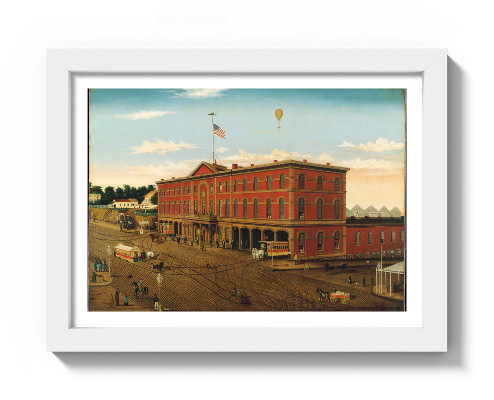 The Third Avenue Railroad Depot by William H. Schenck - Compact / With Margin / White Frame