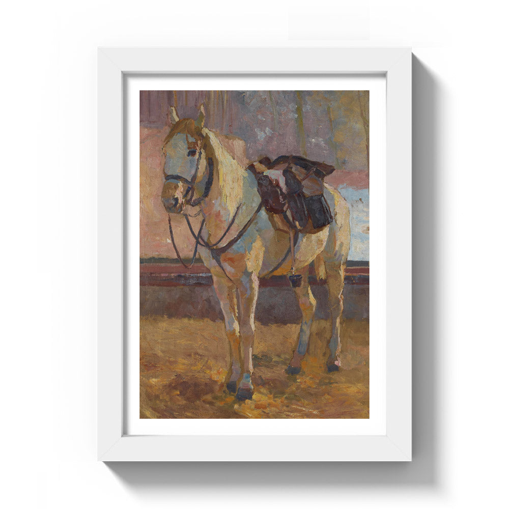 Mold under the saddle by Victor Eckhardt von Eckhardsburg - Compact / With Margin / White Frame