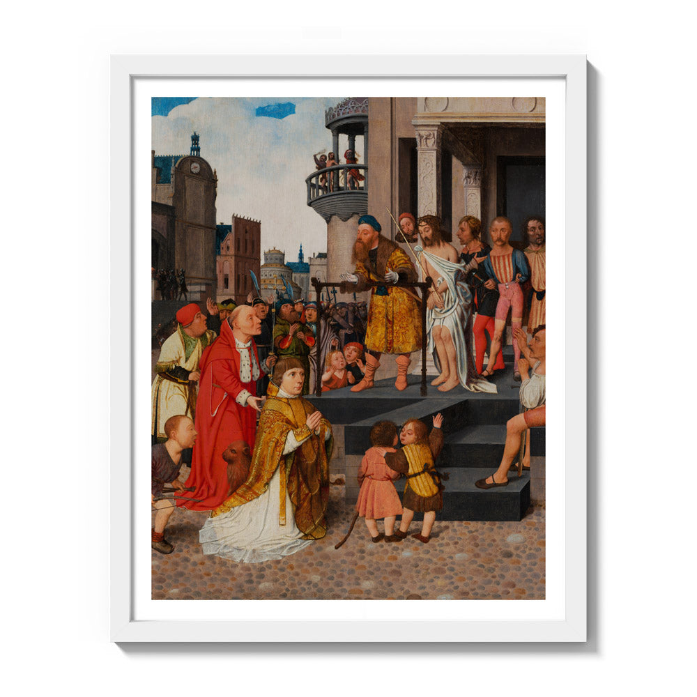 Christ Shown to the People by Jan Mostaert - Medium / With Margin / White Frame