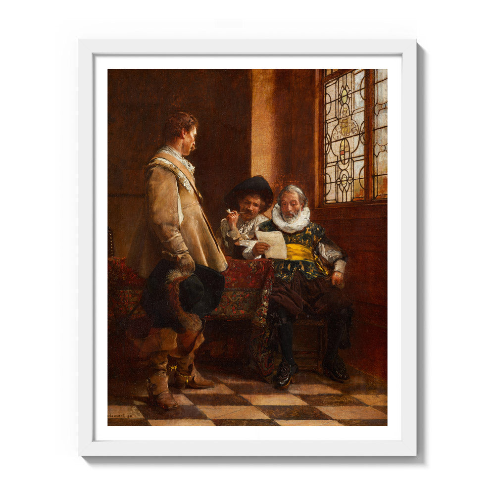 A Letter by Eduard Charlemont - Medium / With Margin / White Frame