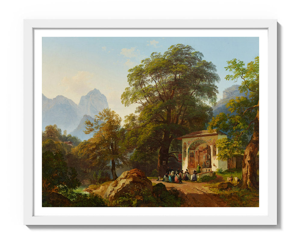 Forest Chapel by Joseph Martin Höger - Medium / With Margin / White Frame