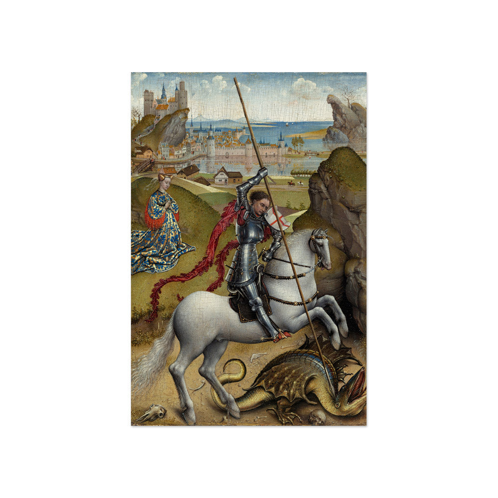 Rogier van der Weyden - Saint George and the Dragon - Compact / Full Bleed / No Frame - Poster