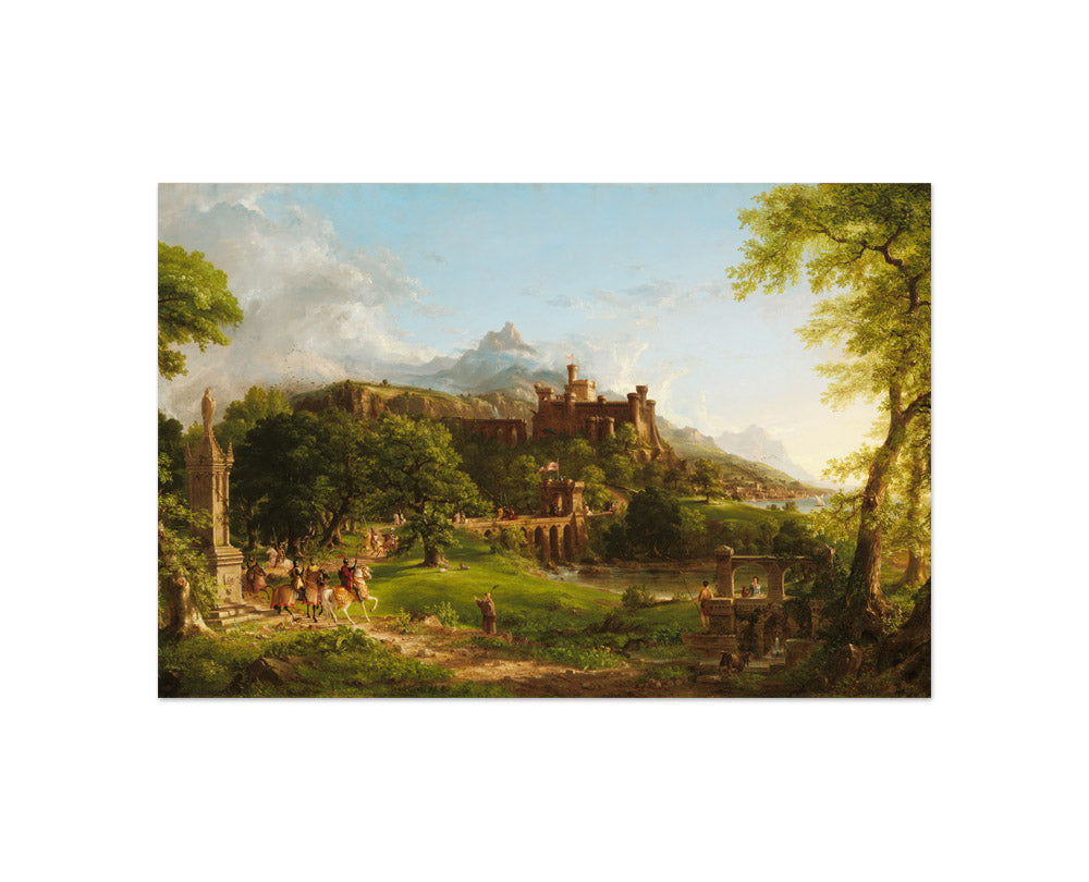 Thomas Cole - The Departure - Compact / Full Bleed / No Frame - Poster