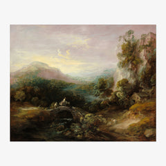 Thomas Gainsborough - Mountain Landscape with Bridge - Poster