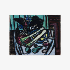 Still Life with Chianti Bottle and Celery by Max Beckmann - thumbnail_0_nf_6687378d31d64838678de4de