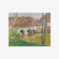 Landscape with Bridge by Knud Ove Hilkier - thumbnail_0_nf_66ac13281000f9bb7f31f49e