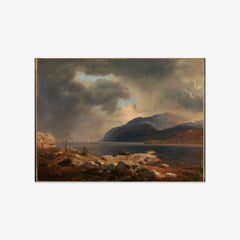 Norwegian fjord landscape with rainbow by Andreas Achenbach - thumbnail_0_nf_66b0f7991000f9bb7f31f67b