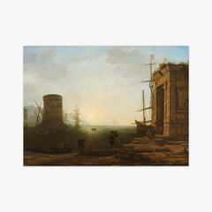 Harbour at Sunrise by Claude Lorrain - thumbnail_0_nf_66fc52d18213847b6f357975