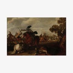 A Cavalry Charge by Jan Martszen de Jonge - thumbnail_0_nf_66fce7488213847b6f357a24