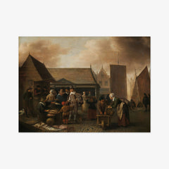 Fish Market by Hendrick Martensz. Sorgh - thumbnail_0_nf_66fda69d8213847b6f357a66