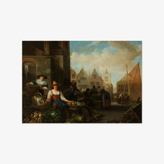 The Vegetable Market by Hendrick Martensz. Sorgh - thumbnail_0_nf_66fda7e88213847b6f357a6c