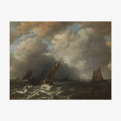 Storm on the Meuse River by Hendrick Martensz. Sorgh - thumbnail_0_nf_66fdac0d8213847b6f357a8a