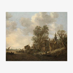 View of a Town on a River by Jan van Goyen - thumbnail_0_nf_66fdc56a8213847b6f357af4