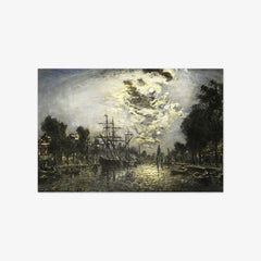 Rotterdam in the Moonlight by Johan Barthold Jongkind - thumbnail_0_nf_66fdce058213847b6f357b5c