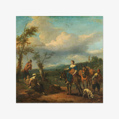 Italian Landscape with Figures by Johannes Lingelbach - thumbnail_0_nf_66fdcf678213847b6f357b6d