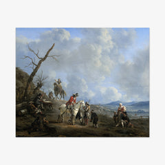 Landscape with Riders, Hunters and Peasants by Johannes Lingelbach - thumbnail_0_nf_66fe3b4c8213847b6f357b75