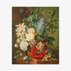 Flowers in a Terra Cotta Vase by Albertus Jonas Brandt - thumbnail_0_nf_66fe42108213847b6f357b91