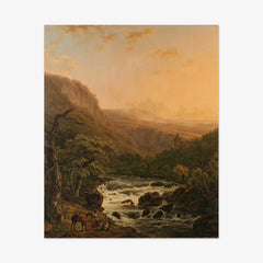 River in the Ardennes at Sunset by Henri van Assche - thumbnail_0_nf_66fe42ca8213847b6f357b95