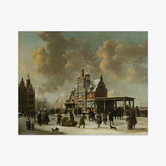 The Paalhuis and the Nieuwe Brug, Amsterdam, in the Winter by Jan Abrahamsz. Beerstraten - thumbnail_0_nf_66fe61b28213847b6f357bb4