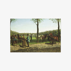 Horse Fair on the Maliebaan at The Hague by Cornelis Albertus Johannes Schermer - thumbnail_0_nf_66fe68268213847b6f357bcf